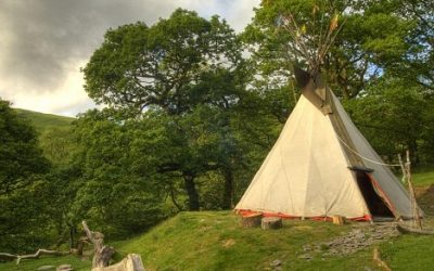 A tipi for Lackan Cottage Farm