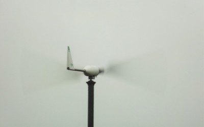 Wind turbine first proper test