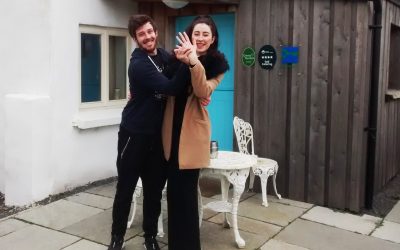 Congratulations to a happy couple